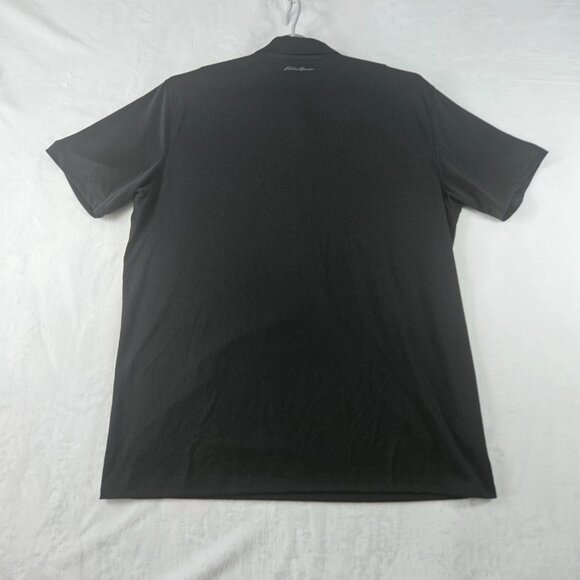 Eddie Bauer Men's Shirt Sz TXL FreeDry Short Sleeve Golf Polo Black Performance - Picture 2 of 10